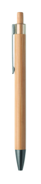 Logo trade promotional items image of: Push button bamboo pen